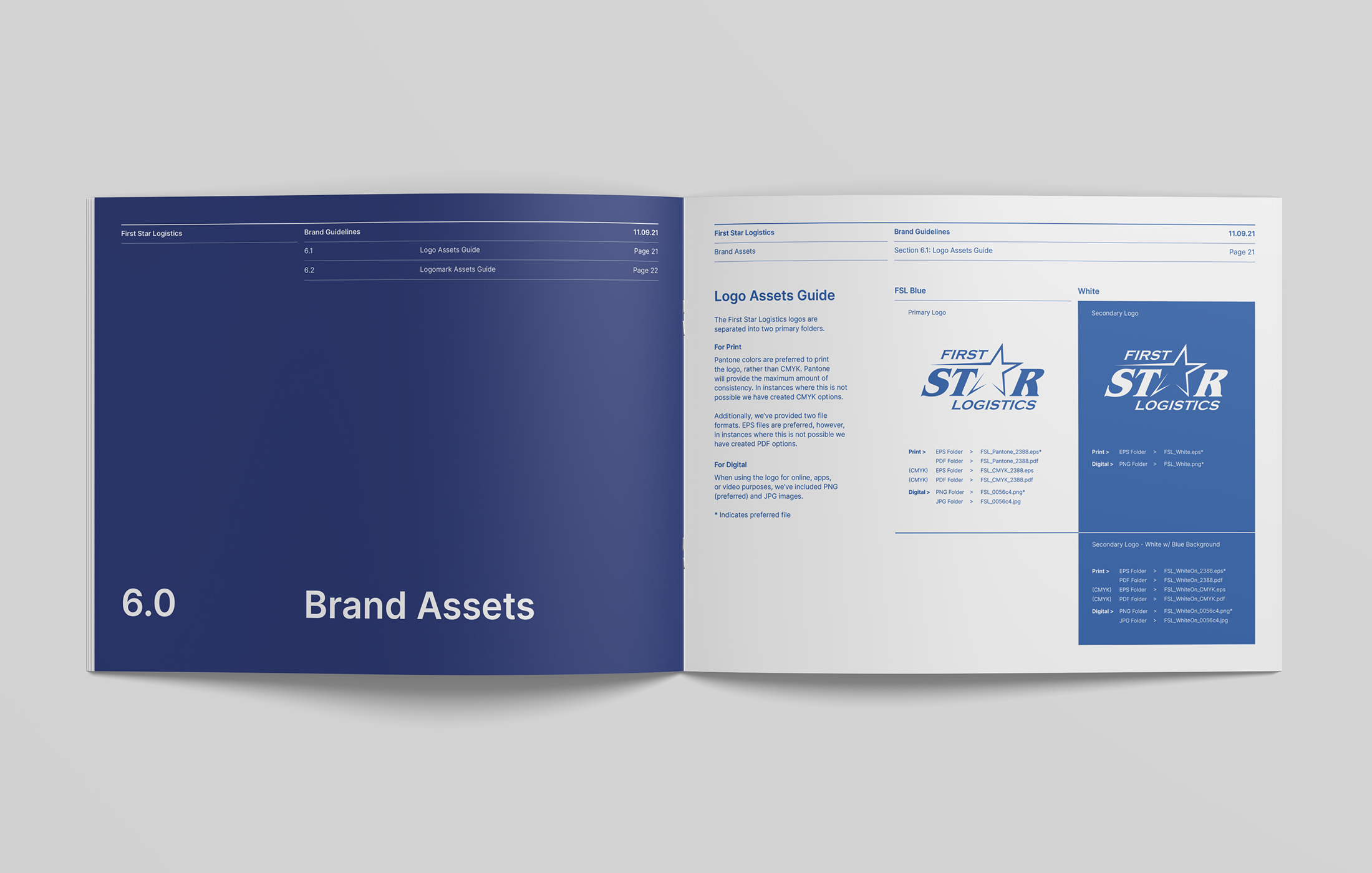 first star logistics brand style guide brand assets